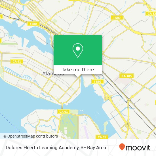 Mapa de Dolores Huerta Learning Academy