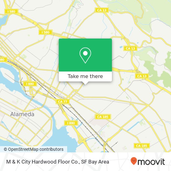 M & K City Hardwood Floor Co. map