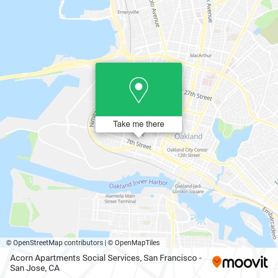 Acorn Apartments Social Services map