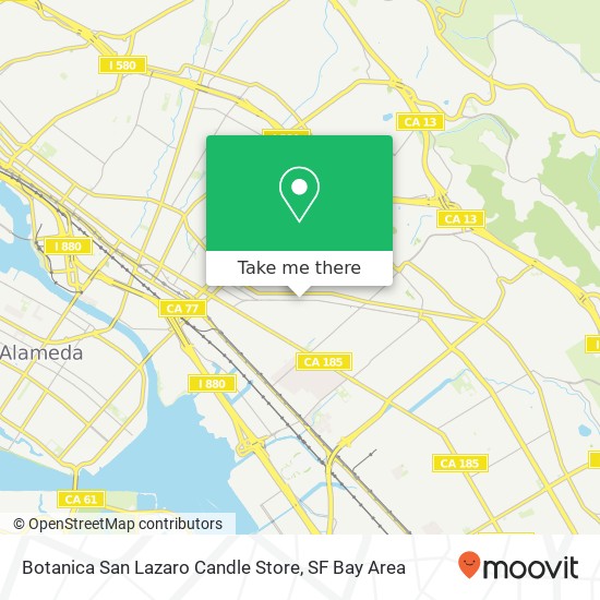 Mapa de Botanica San Lazaro Candle Store