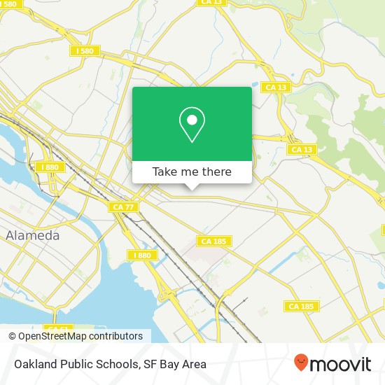 Oakland Public Schools map