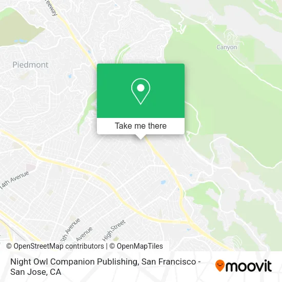 Night Owl Companion Publishing map