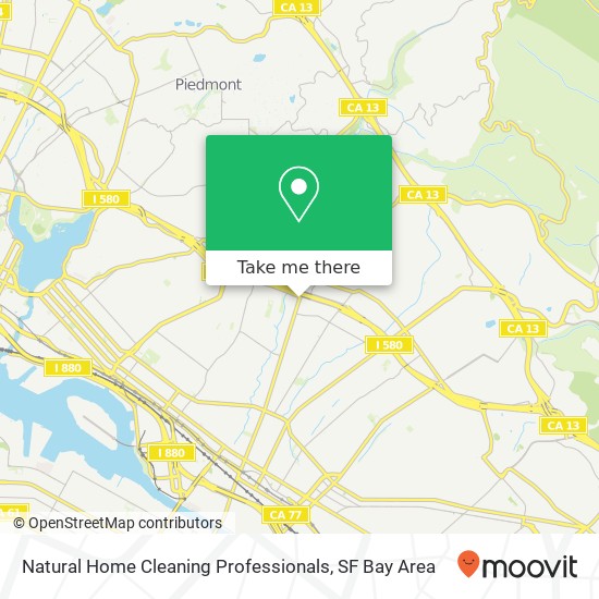 Natural Home Cleaning Professionals map