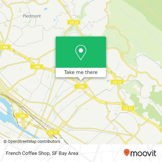 French Coffee Shop map