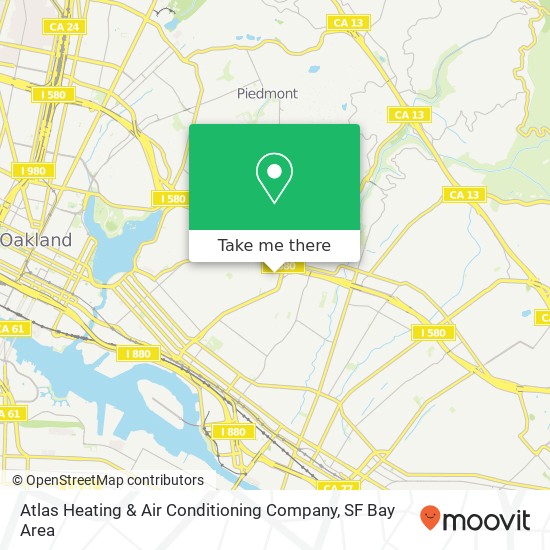 Atlas Heating & Air Conditioning Company map