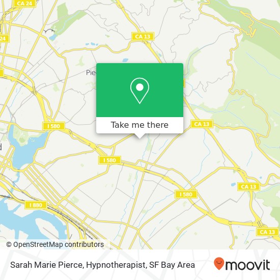 Sarah Marie Pierce, Hypnotherapist map