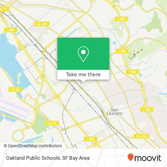 Oakland Public Schools map