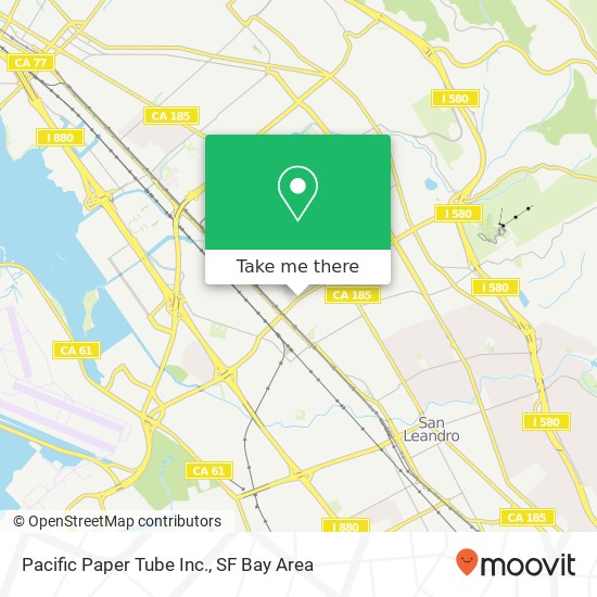 Pacific Paper Tube Inc. map