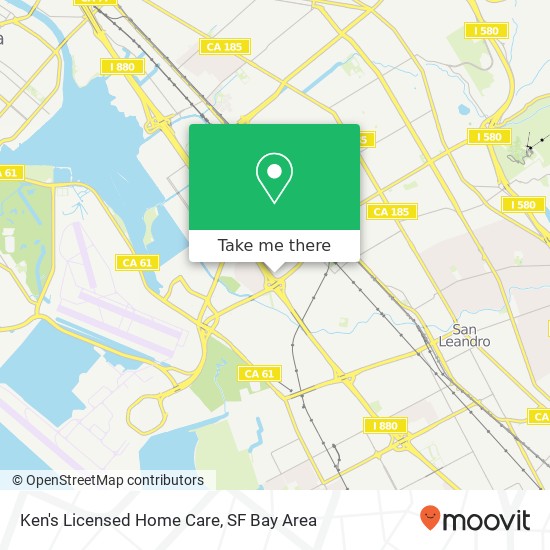 Ken's Licensed Home Care map