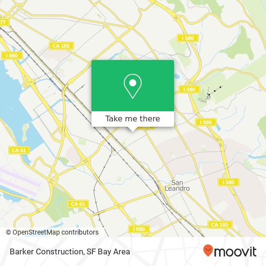 Barker Construction map