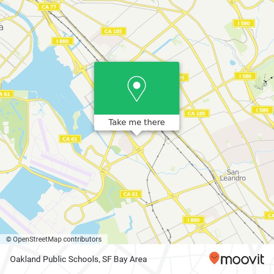 Mapa de Oakland Public Schools