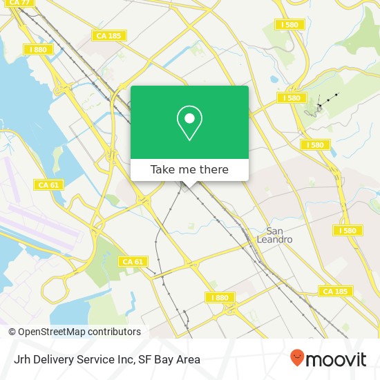 Jrh Delivery Service Inc map