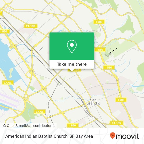 American Indian Baptist Church map