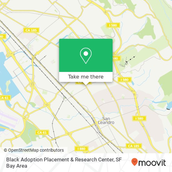 Mapa de Black Adoption Placement & Research Center