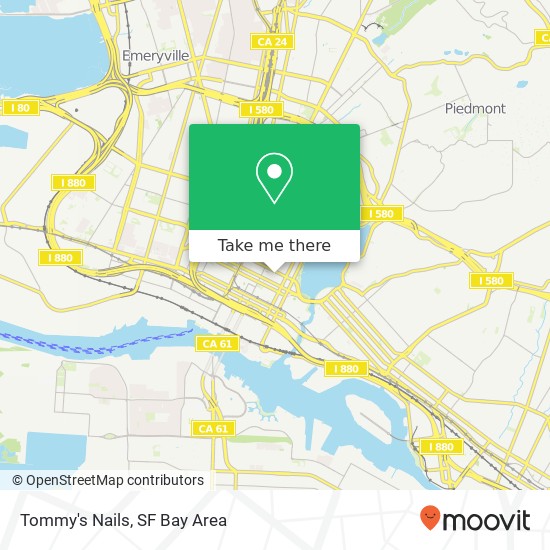 Tommy's Nails map