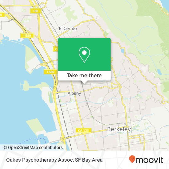 Oakes Psychotherapy Assoc map