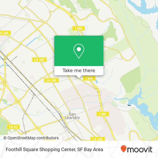 Foothill Square Shopping Center map