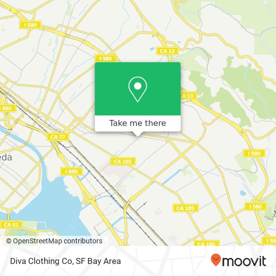 Diva Clothing Co map