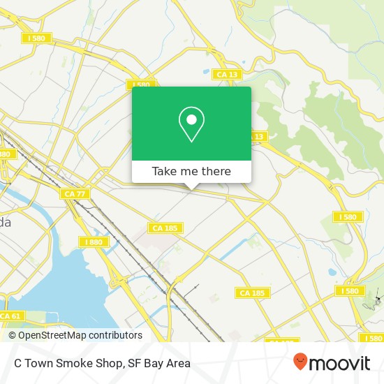 C Town Smoke Shop map