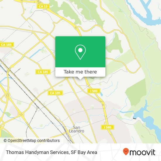 Thomas Handyman Services map