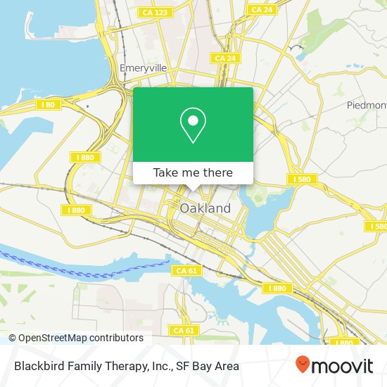 Mapa de Blackbird Family Therapy, Inc.