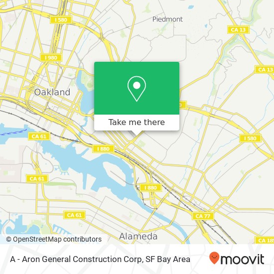 A - Aron General Construction Corp map