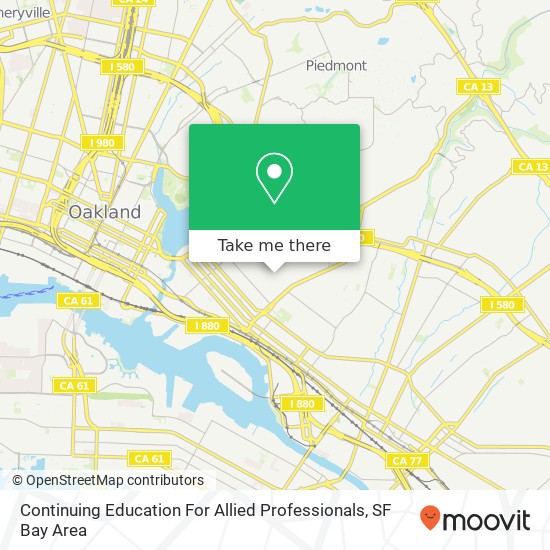 Continuing Education For Allied Professionals map