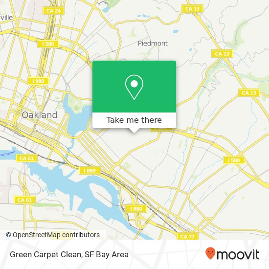 Green Carpet Clean map