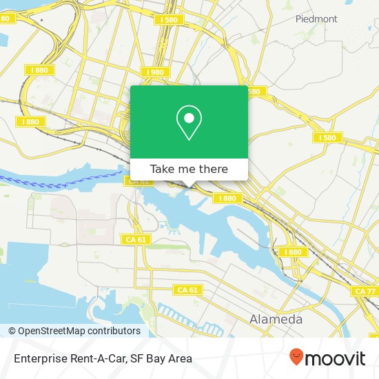 Mapa de Enterprise Rent-A-Car