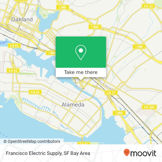 Francisco Electric Supply map