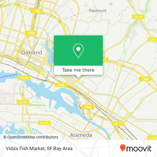 Vida's Fish Market map