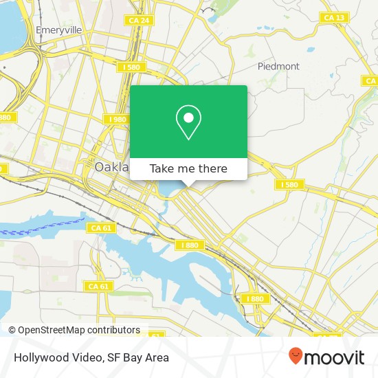 Hollywood Video map