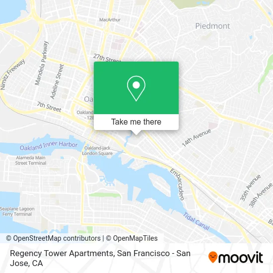 Regency Tower Apartments map