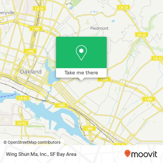 Mapa de Wing Shun Ma, Inc.