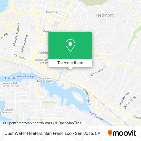 Just Water Heaters map