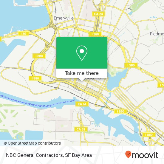 NBC General Contractors map