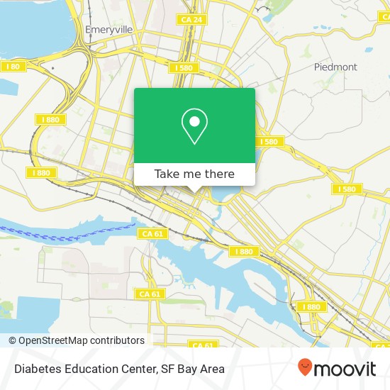 Diabetes Education Center map