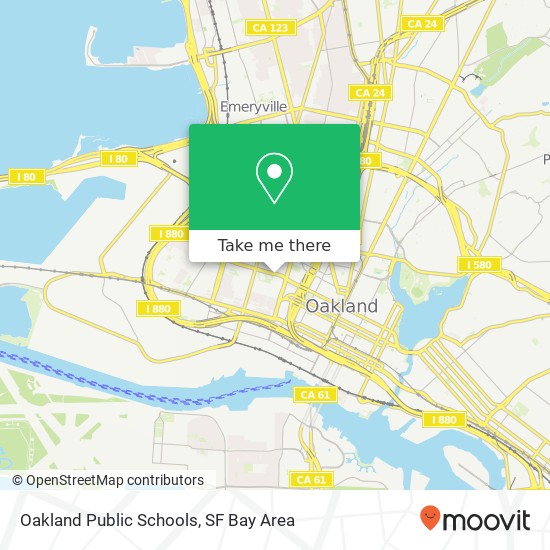 Oakland Public Schools map