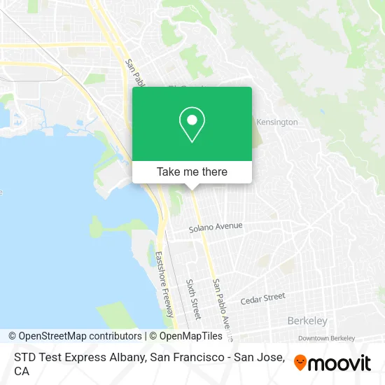 Mapa de STD Test Express Albany
