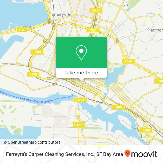 Mapa de Ferreyra's Carpet Cleaning Services, Inc.