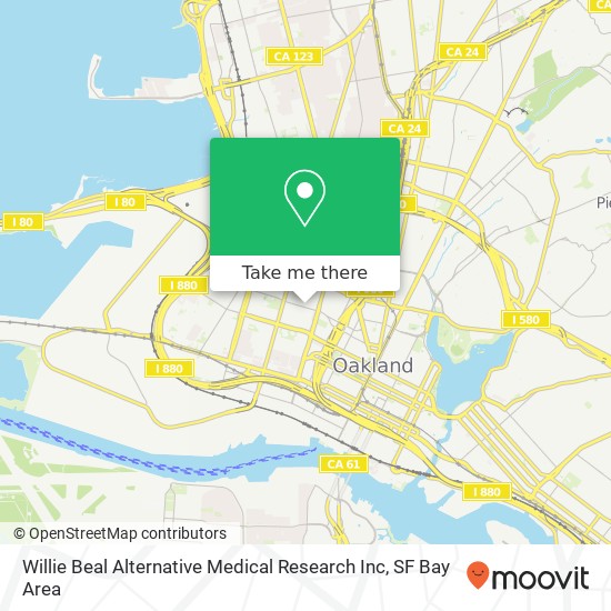 Willie Beal Alternative Medical Research Inc map