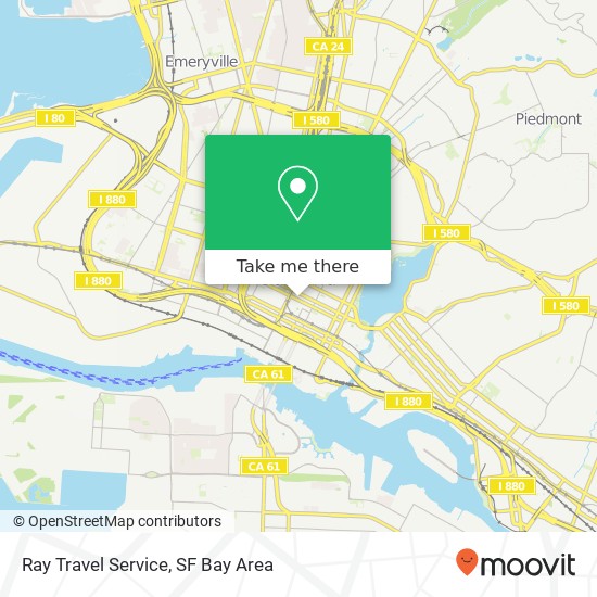 Ray Travel Service map