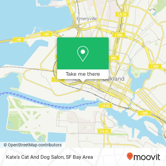 Mapa de Kate's Cat And Dog Salon