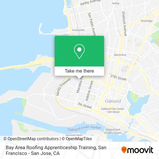 Mapa de Bay Area Roofing Apprenticeship Training