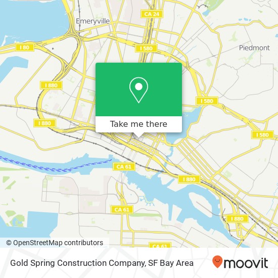 Mapa de Gold Spring Construction Company