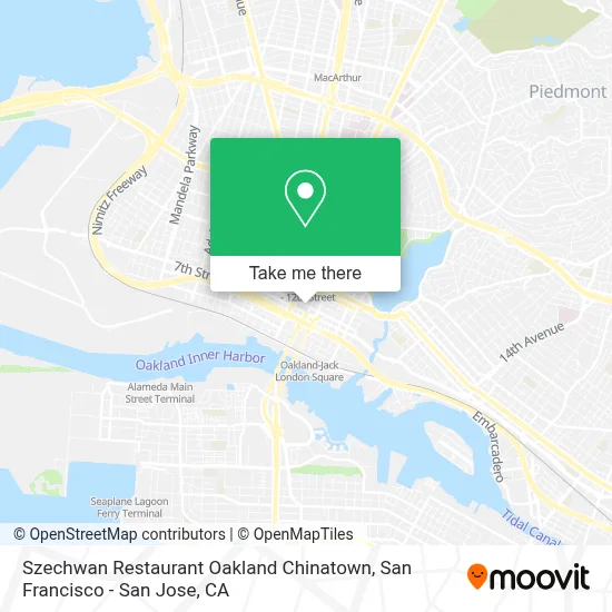 Szechwan Restaurant Oakland Chinatown map