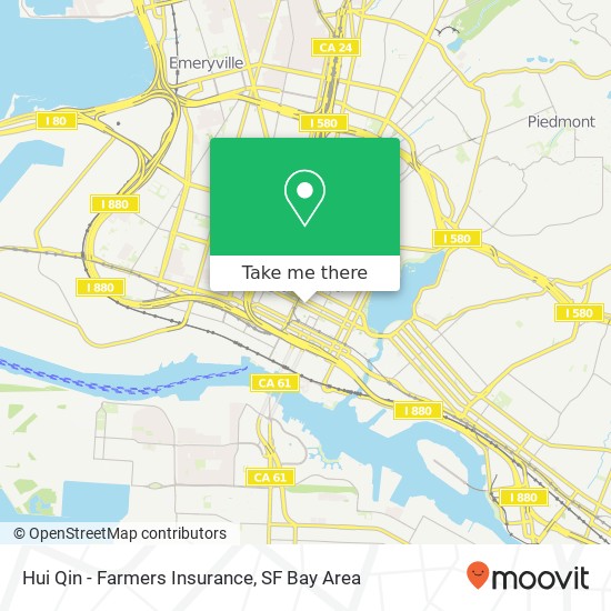 Hui Qin - Farmers Insurance map