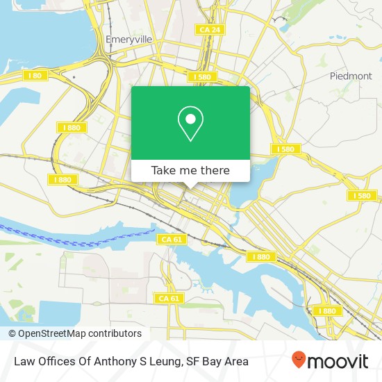 Law Offices Of Anthony S Leung map