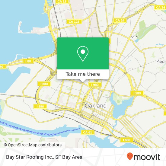 Bay Star Roofing Inc. map