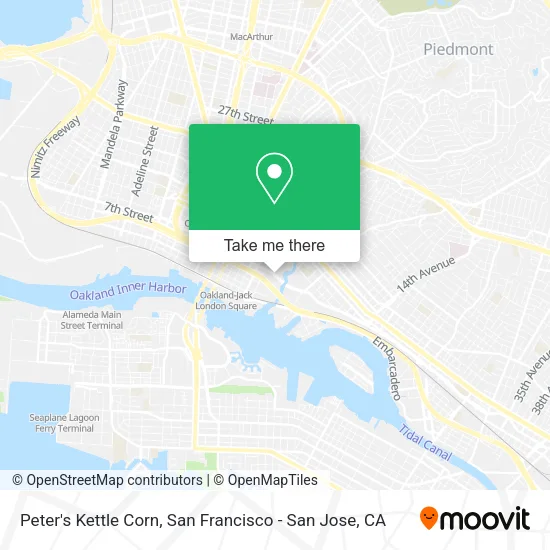 Mapa de Peter's Kettle Corn
